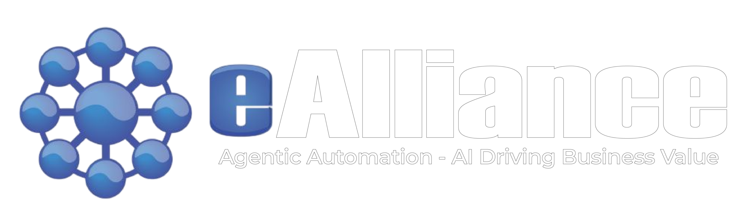 Allante logo: blue molecular-network icon to the left of the word Allante and the motto 'Agentic Automation - AI Driving Business Value'.